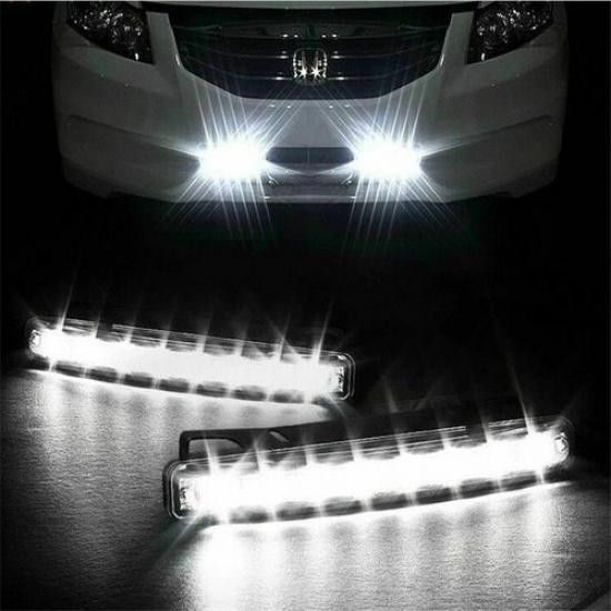 2X 9 LED Daytime Running Lights DRL Car Fog Day Driving Lamps Super White 12V