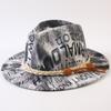 New European and American style letter printing fashion top hat men's and women's fashion jazz hat sunscreen sun hat