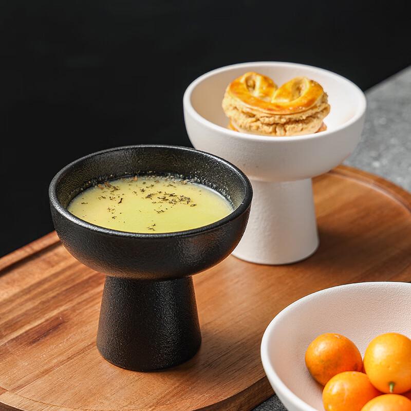 Nordic Ceramic High-Footed Dessert Plate