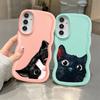 Cute Cat Pattern Case for Samsung Galaxy A21s A11 A12 A52 A14 A13 A15 A16 Soft Phone Cover A23 A06 A03 A53 A33 A04 A22 A05