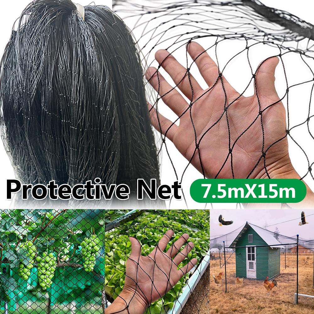 Nylon Bird Netting Mesh Hawk Netting 25 X 50 FT Chicken Coop Netting Fruit Tree Netting for Fruit Trees Plants