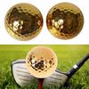 Double Layer Golden Golfs Ball Exquisite Practice Ball  For Golfer Training Aid Accessory