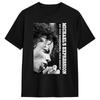 Michael Jackson Singendes T-Shirt Sommer Hippie T-Shirts Herren Reine Baumwolle Rundhals Oversized T-Shirts Kurzarm Y2K Retro T-Shirt
