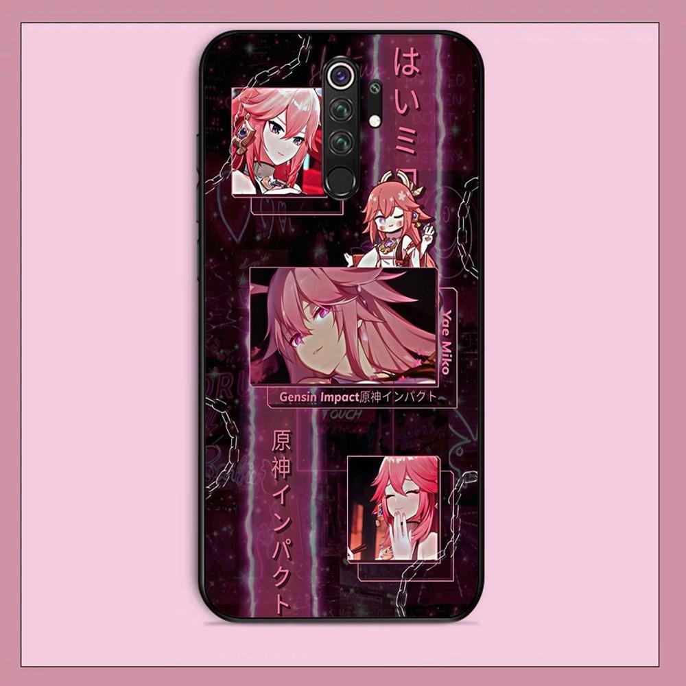 

Genshin Impact Yae Miko Phone Case For Redmi Note 4 X 5 A 6 7 8 T 9 9S 10 11 11S 11Epro Poco M3 pro Redmi Note 10 4G