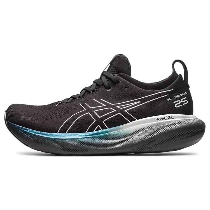 

ASICS Gel Nimbus 25 Platinum Black Pure Silver Sneakers 1011B616-001 42