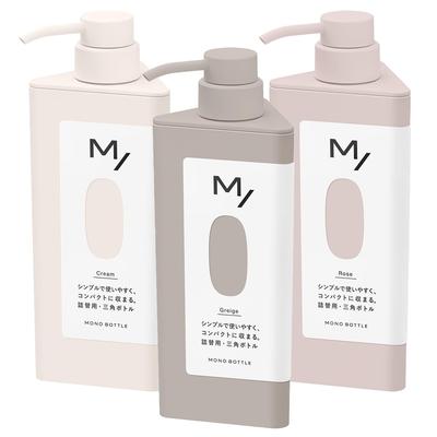 Mono Bottle Triangle Cream Rose Greige 1 Piece Set [3-color, 3-piece Set] M-SLASH 3-color, Each, 3-piece