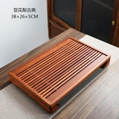 Serving Chinese Tea Tray Wood Plate Office Desk Luxury Tea Tray Japanese Nordic Bandeja Para Cha Kitchen Accessories YN50TT