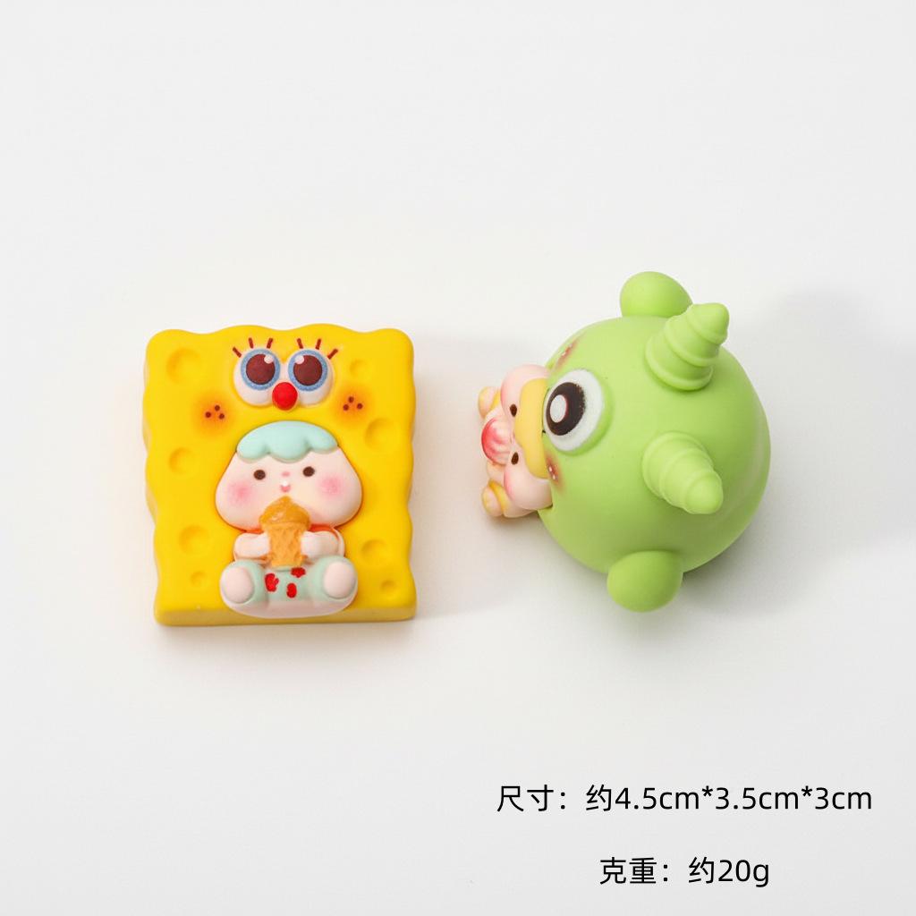 6 stk/sett Hav Babydukke Cos Spongebob Firkantbukse Anime Figurer Leketøy Samleobjekt Modell Dukke Gave til Fans