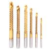 6pcs 3-8mm Drill Bit Set Serrated Drilling Hole Enlarging Tools Precision Twist Drill Bits  For Wood