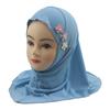 Easy To Wear Girls Instant Hijab Scarf Muslim Hijabs Handmade Flower Amira Lovely Flower Headscarf Turban for 2-6 Years Kids