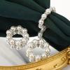 Exquisite Bead Napkin Ring Party Table Decoration 6pc