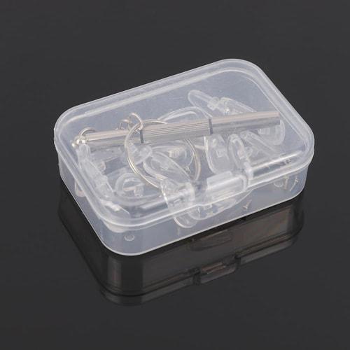 EDu Silicone Eyeglass Screws, Nose Pads, Eyeglass Screwdriver, Machine Screws, Repair Parts Accessories (10 Pieces)