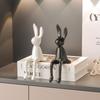 Keramik-Kaninchen-Ornamente für die Heimdekoration - Wohnzimmer, TV-Schrank, Flur, Weinschrank-Dekoration