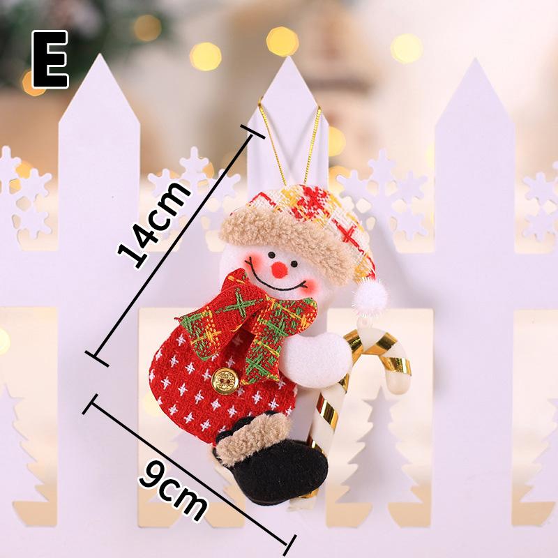 1PC Handwerk Hängen Geschenk Weihnachten Puppe Anhänger Tuch Für Startseite Xmas Baum Ornament