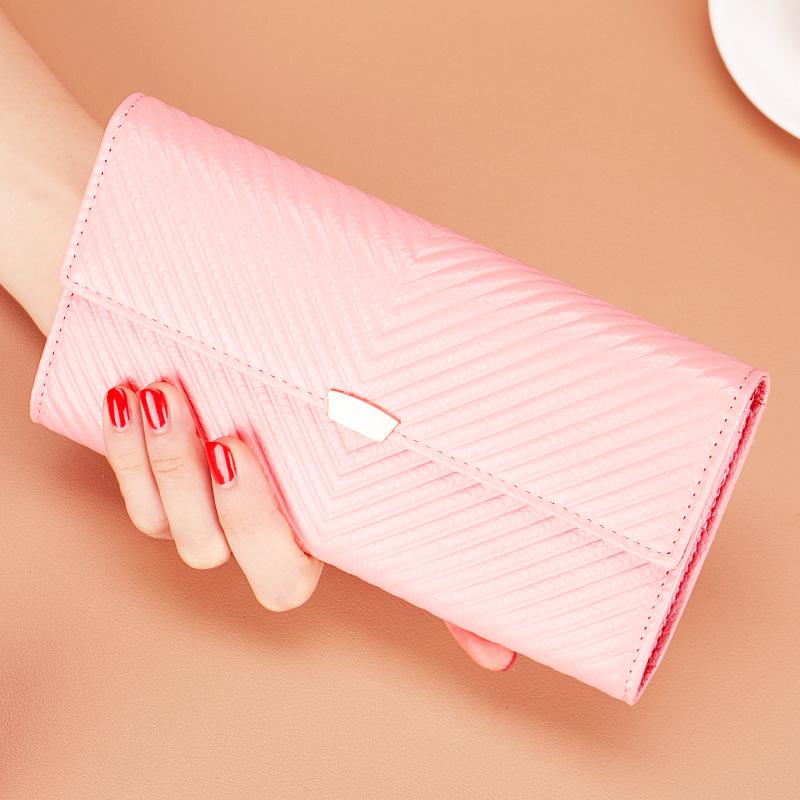 Женский ультратонкий ручной работы желтый кожаный кошелек с зажимом для денег (Дизайн 2025 года)