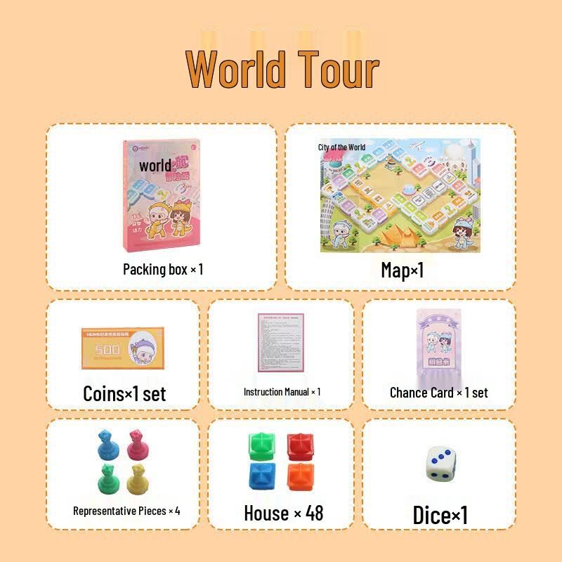 Mussels World Tour Adventure Board Game Set