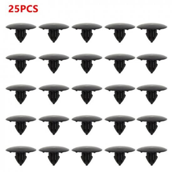 25pcs Car Auto 7mm Bumper Hood ulation Retainer Clips  For Toyota 90467-09050