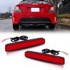 Adiil Led Rear Bumper Reflector Tail Fog Light Compatible with 2014 2015 2016 Scion tC,Red Lens