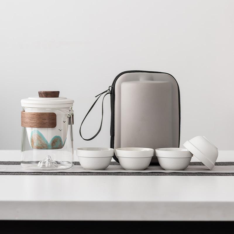 Yuanshan Travel Tea Set Business Gifts Send Leader Teacher Father Bank Customer Company Annual Meeting High-end Souvenir Gift