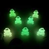 10 Stück/Los Mini Leuchtende Frosch Tier Miniaturen Mini Figur Leuchtet im Dunkeln Feengarten Dekoration Moos Terrarium Mikrolandschaft