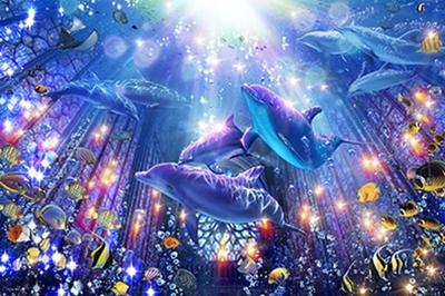 YANOMAN In Jigsaw Puzzle LASSEN Aquatic Congregation X 75 Includes Request Service and Jigsaw Puzzle (Made Japan) 1000-piece (50 Cm) 10-1467 Pieces.