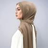 Shinny Hijab Scarf Solid Color Turban Bandana New Headband Headscarf  For Women