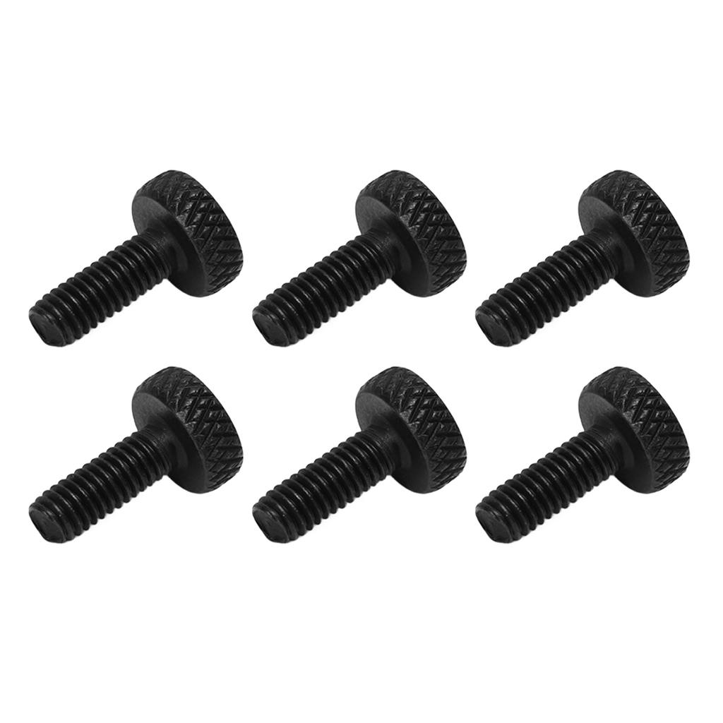 6 Pcs Tremolo Bridge String Locking Screw Metal Electric Guitar Tremolo Bridge Fine Tuning Screws Black