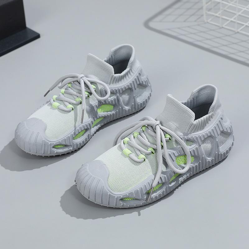 

[Customized] ZCS668 New Net Shoes Women s 2025 Spring and Summer Breathable Versatile Flying Weaving Coconut Thick-soled Height-increasing Running 35