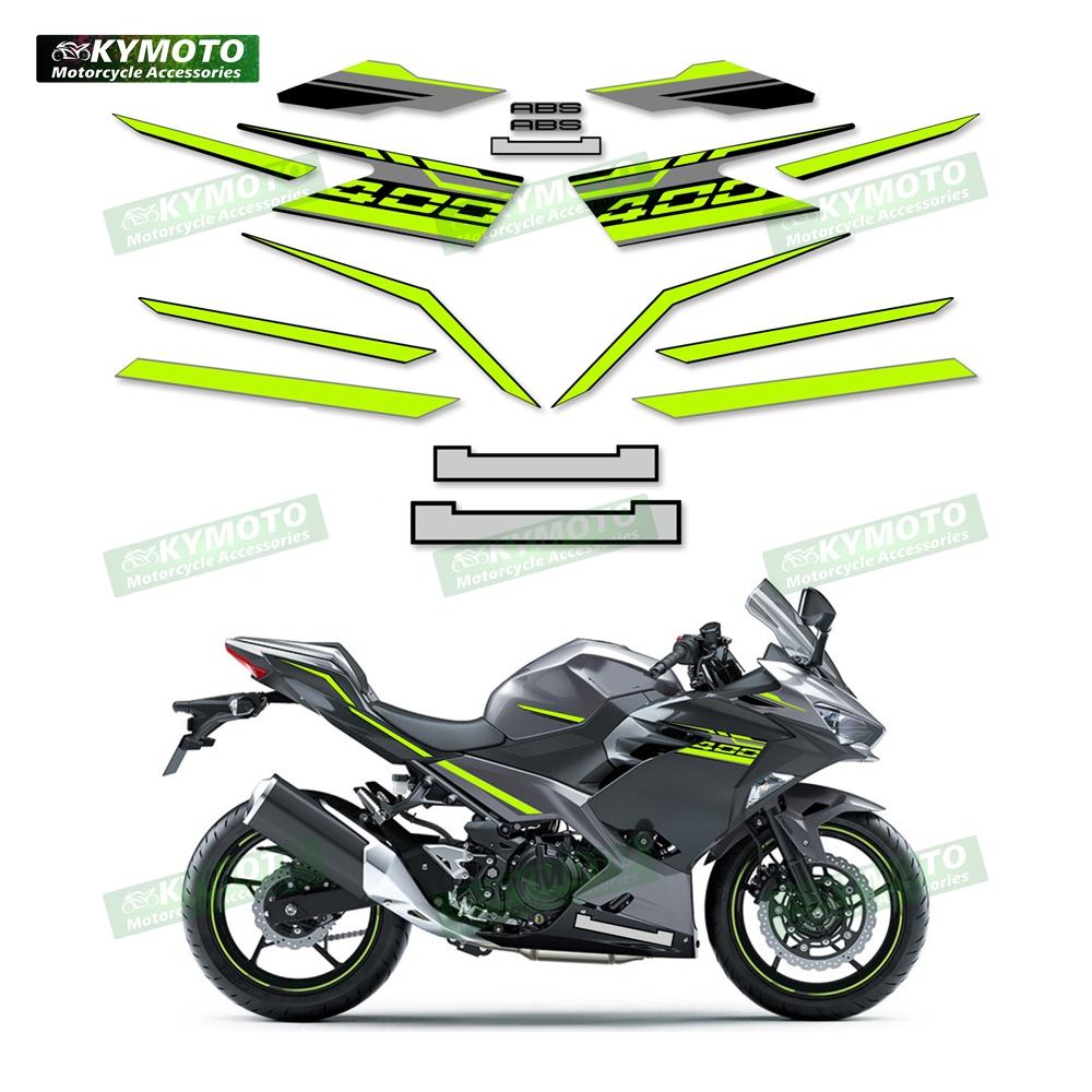 Motorcycle accessories fairing fuel tank sticker reflective decals full vehicle kit decoration for NINJA400 Ninja 400 EX400