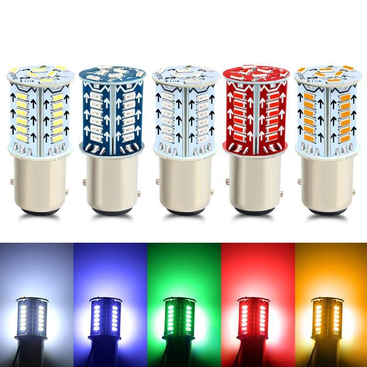 

1 шт. Мотоциклетный светодиодный задний фонарь, яркий стоп-сигнал 1156 1157 4014 30SMD вспышка рулевого управления, водяной свет yellow