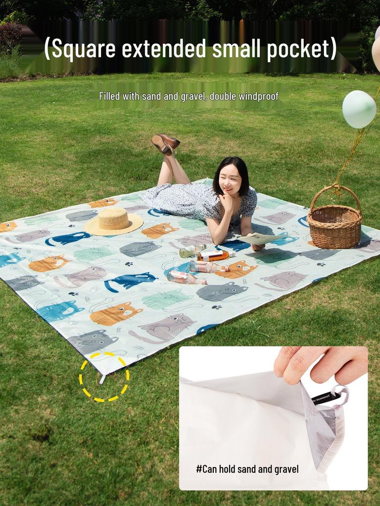 Ultraleichte tragbare wasserdichte Picknickmatte – faltbar und feuchtigkeitsbeständig für Gras und Strand
