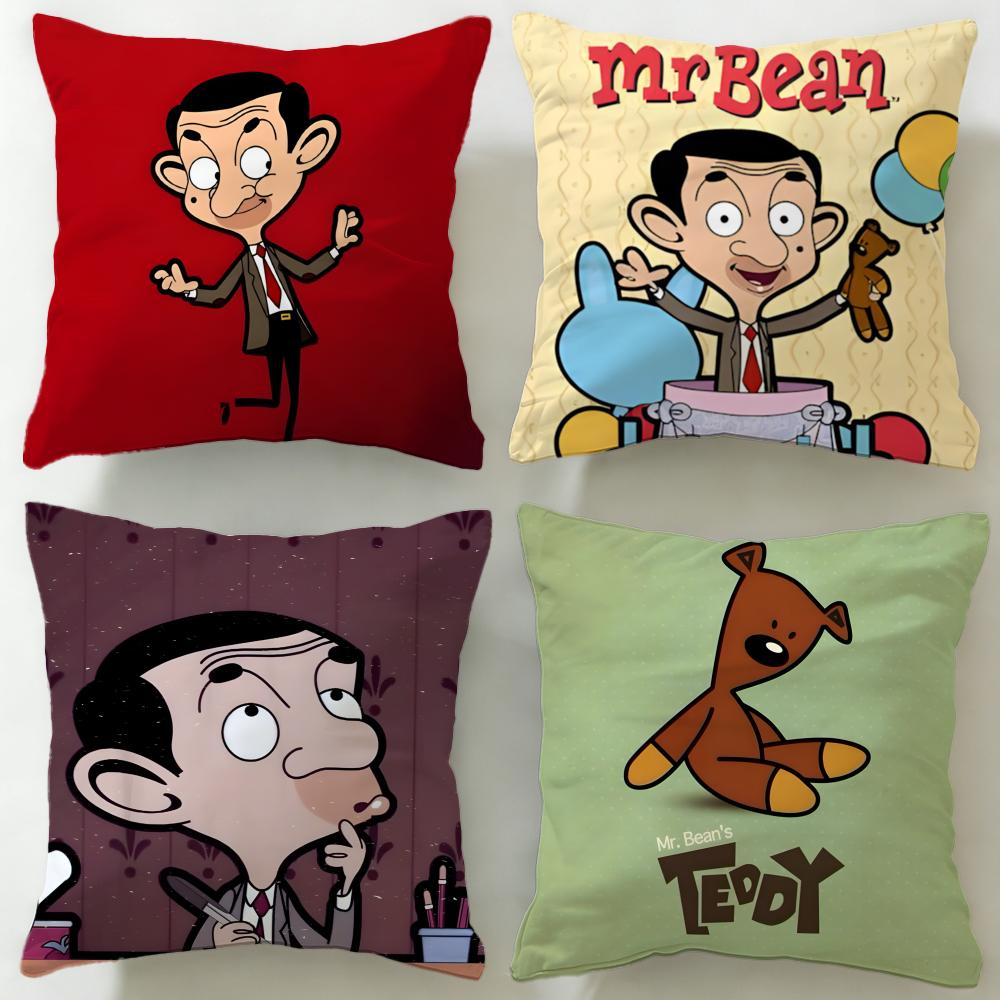 Personaggio Comico Classico Mr Bean Federa Morbida Facile da Lavare Cuscino Versatile per Divano Letto Viaggio e Ufficio