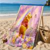 Yellow Bear Artwork Printed Microfiber Beach Towel, Soft And Absorbent, Quick-Dry, Ideal for Summer Travel, Beach Essential, Swimming Pool
