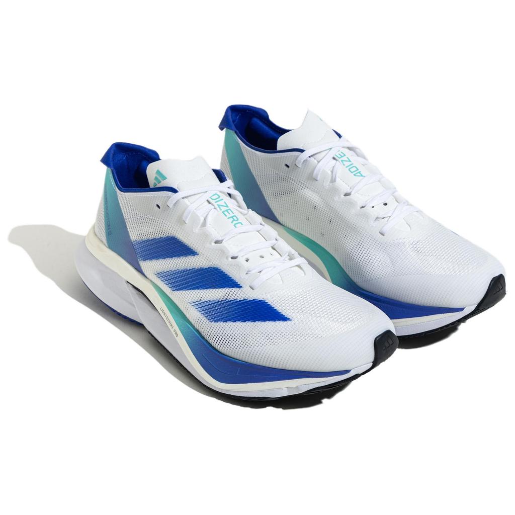 Adidas Adizero Boston 12 Men White Cobalt Blue JR2731