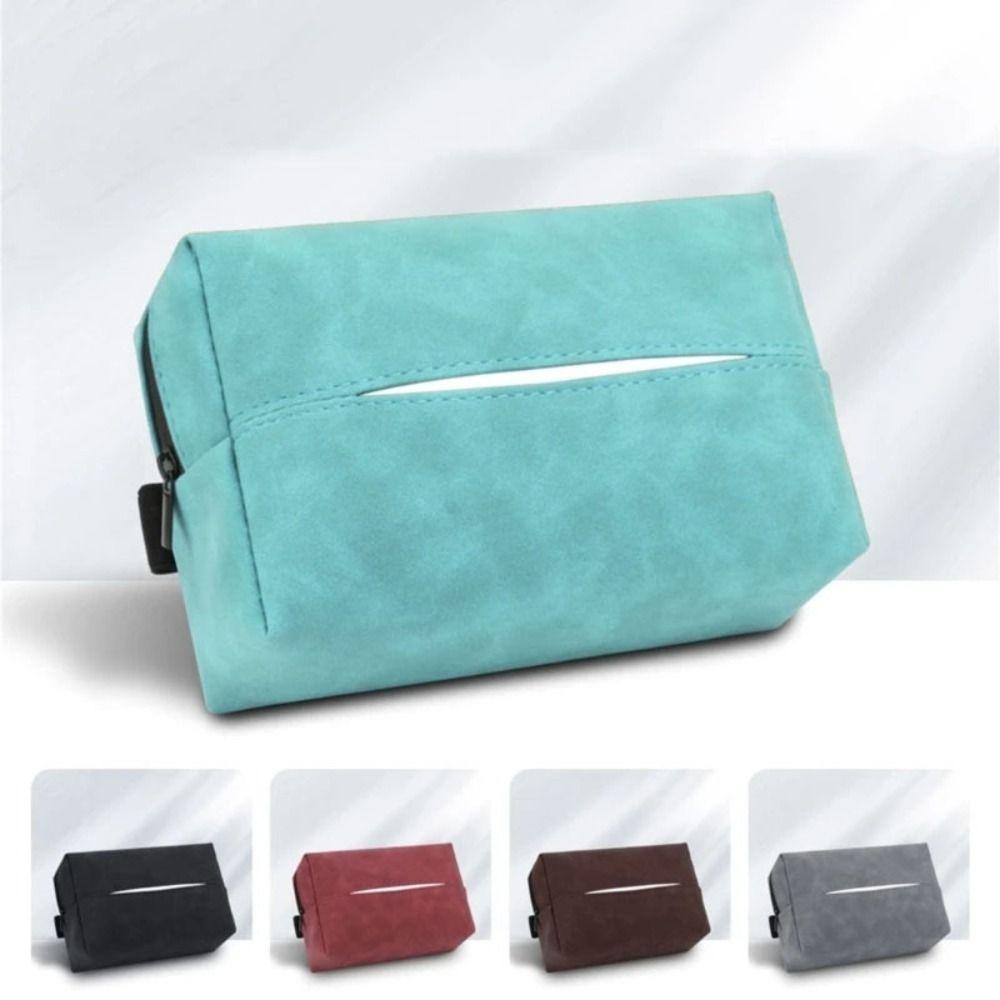 Waterproof Car Tissue Box Wear-resistant Tissue Storage Case Paper Towel Organizer  Auto Storage