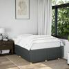 Bed Frame without Mattress Dark Grey 120 x 200 cm Fabric