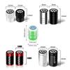 WHAQY1 2026 Hot For VW VOLKSWAGEN 4Pcs Metal Car Tire Valve Caps Tyre Wheel Stem Air Valve Cover For Volkswagen VW R RLINE GTI Golf Blu
