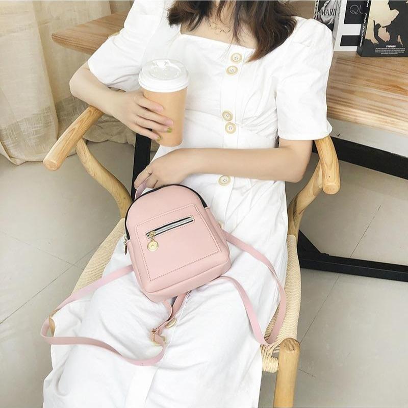 Korean Version of Women's Small School Bag Backpack Bag Women