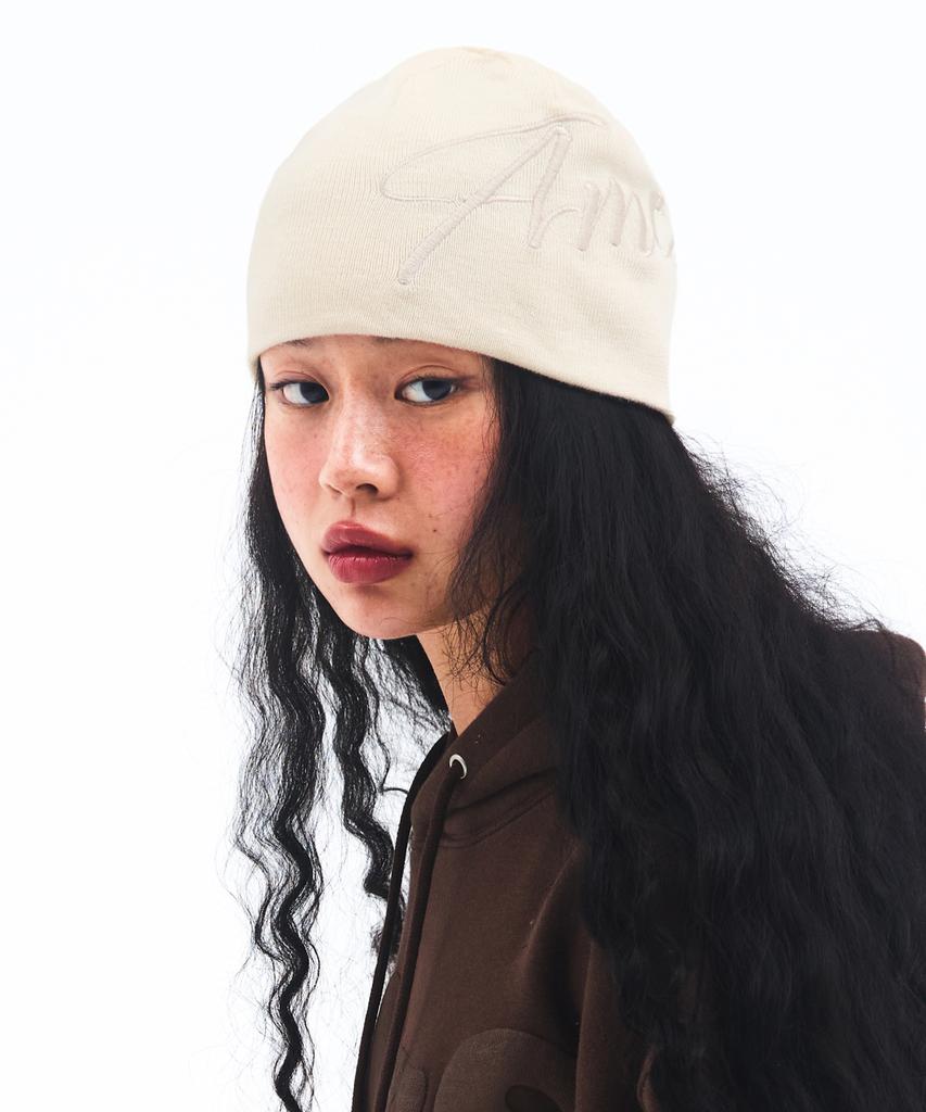 AMES-WORLDWIDE Big Typo Beanie Ivory