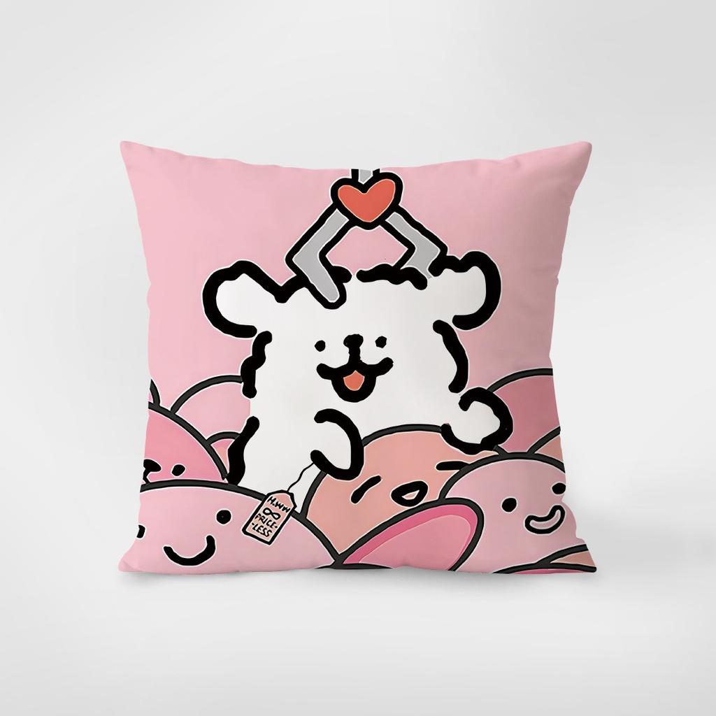 Cute Dog Pattern Pillowcase Interior Decoration Office Living Room Home Pillowcase