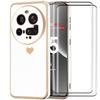 Coque et 2 Verres Trempés pour Xiaomi 15 Ultra - Protection TPU Cœur Antichoc Anti-Rayure Souple Blanc