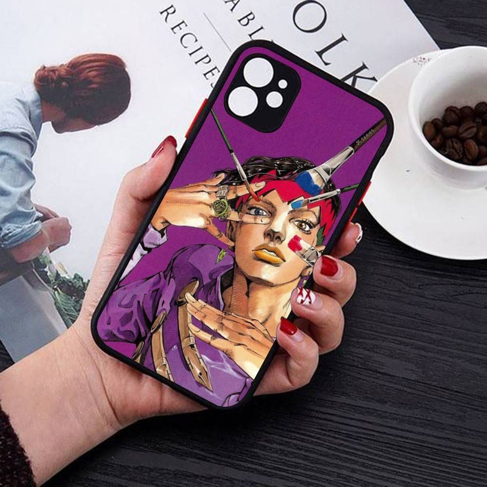 JoJo Bizarre Adventure Phone Case For IPhone 14 11 12 13 Mini Pro Max 8 7 Plus X XR XS MAX Translucent Matte Cover
