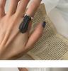 Retro Korean Style Distressed Tassel Ring - Women's Fashion Versatile Open Ring
