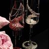 Champagne Cup Diy Material Kit With Eternal Flower Butterfly Decoration For Wedding Engagement Ceremony Gift