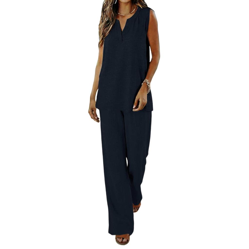 Women's Loose-Fit -Color Casual Set