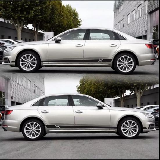 Waterproof Car Side Body Racing Long Stripe Vinyl Decals Graphics Decor Sticker