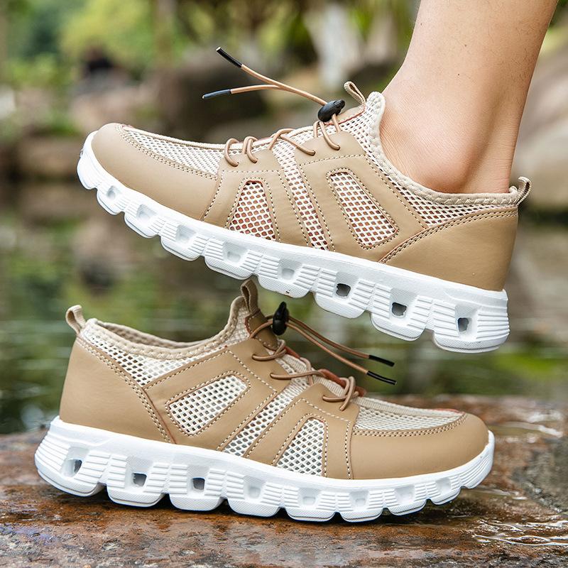 Large size summer new mesh breathable creek outdoor hiking shoes sneakers