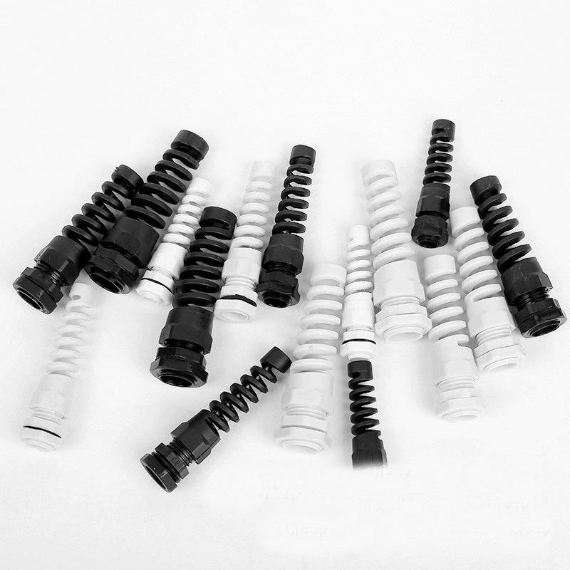 PG7 M12*1.5 Spring-Type Nylon Waterproof Cable Gland Connector