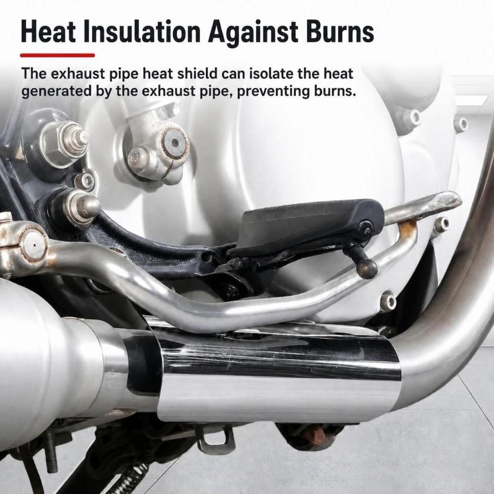 Aluminum Alloy Motorcycle Exhaust Heat Shield  for Harley Cruiser Bobber Chopper Modified Exhaust