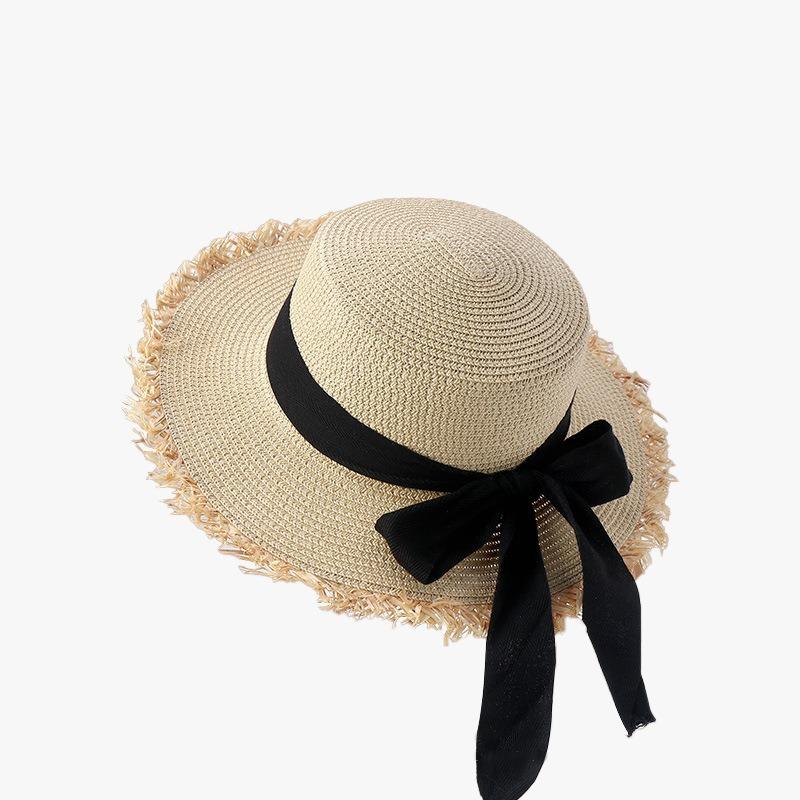 Summer Seaside Beach Sweet Small Fresh Straw Hat Female Versatile Outdoor Sun Protection UV Visor Bucket Hat